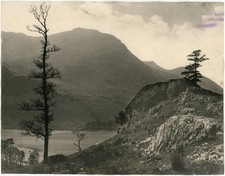 1890er LAKE DISTRICT BUTTERMERE LAKE SELTENER PLATINDRUCK VON GP ABRAHAM KESWICK