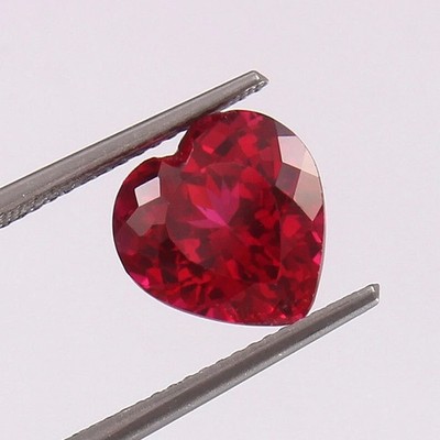 9 Ct Natural BURMA Heart Shape Pigeon Blood Ruby High Jewelry Making Gemstone