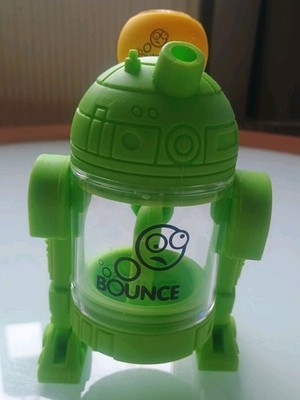 Bounce 'Bleep' Silikon Roboter Pfeife in grün mit großer Silikonschale