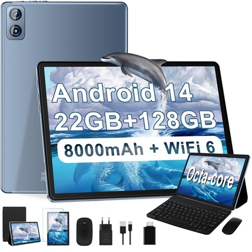 2025 Newest Tablet 10 pollici Android 14 22GB RAM+128GB ROM/TF 1TB 8-core 2.0...