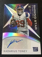KADARIUS TONEY RC 2021 Shining Star Signatures #SS-KT Rookie Card Auto #13/15