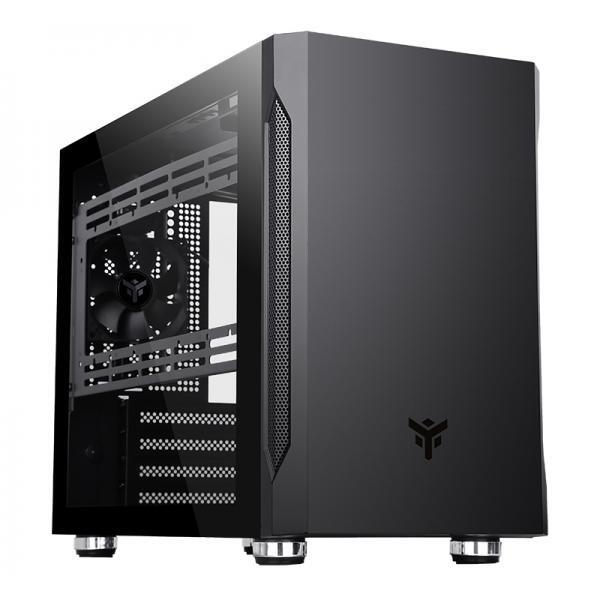 iTek Case EVOKE BRO, Mini-ITX, Vetro Temperato - Nero