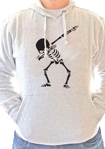 felpa scheletro bambino