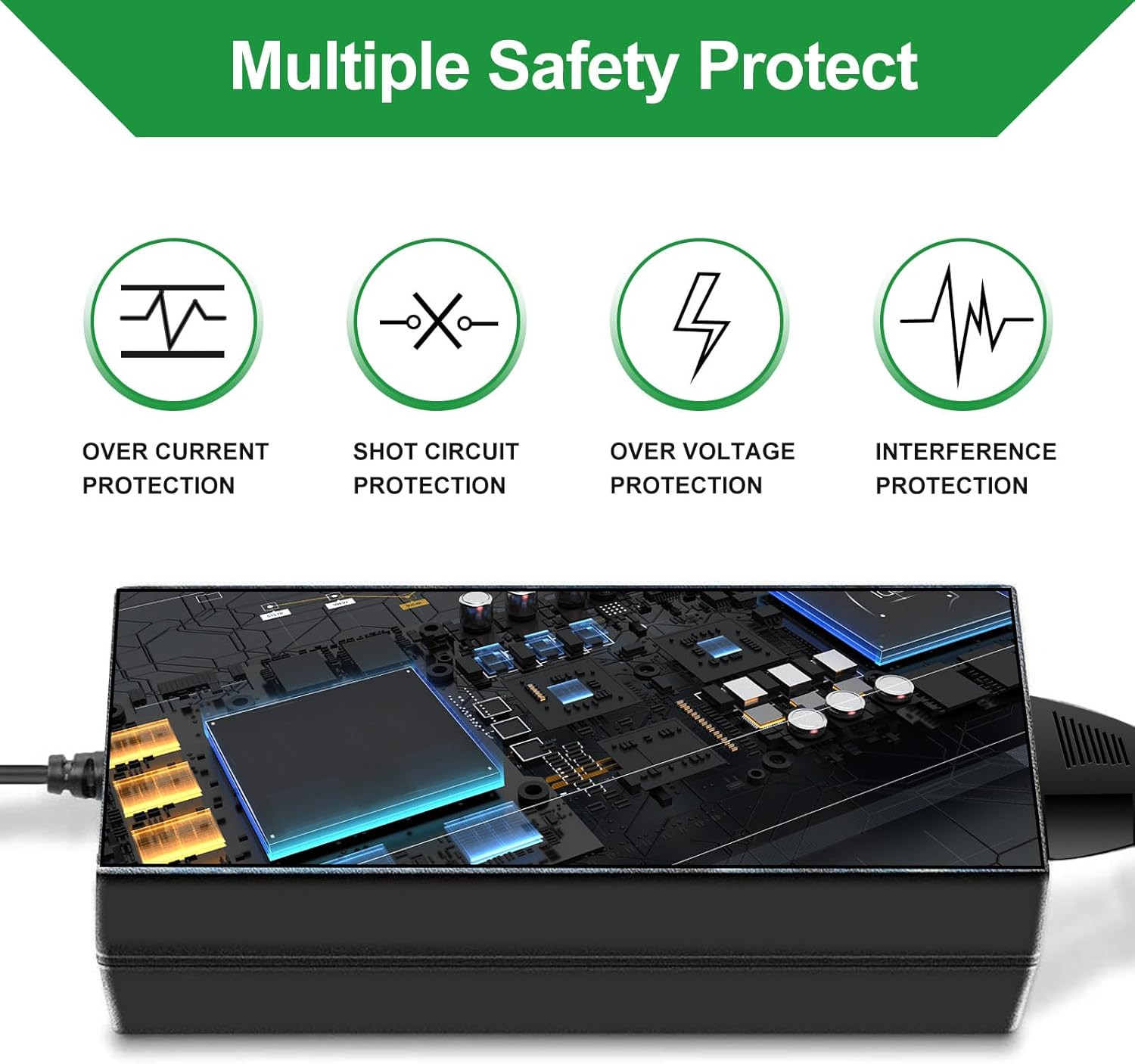 48V 3A Power Supply Adapter AC 100-240V to DC 48V 3A 144W Switching Charger 5.5