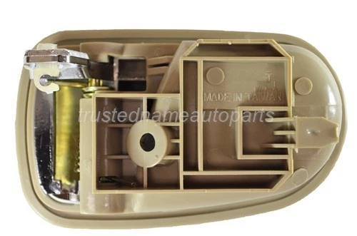 fits Mazda Inside Interior Inner Door Handle Left Driver Side Beige Chrome - Изображение 2 из 2