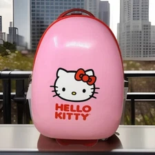 Heys HELLO KITTY Kids Wheel Suitcase Hard Shell  Has wear Pink