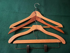 42 Wooden Contoured Coat/Pants/Shorts MIX Hangers 17" L In VERY GOOD CONDITION"