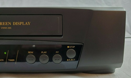 VINTAGE Sanyo VWM-265 Video Cassette Recorder VCR-Remote-Manual-Box TESTED WORKS - Picture 8 of 12