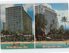 Postcard The Waikiki Outrigger Hotel Honolulu Hawaii USA