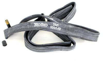 Schlauch 24 x 1 für Rollstuhl, Hochdruck bis 10 bar, Autoventil gerade, TOP
