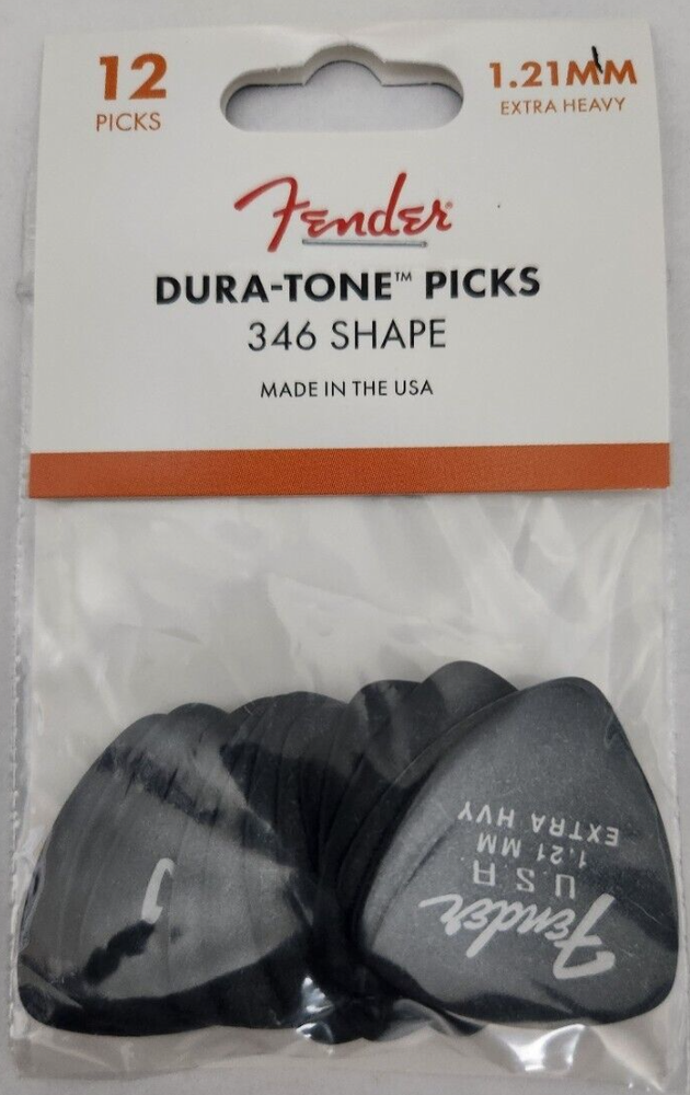 Fender Dura Tone 346 1.21mm Extra Heavy Delrin USA Guitar Picks