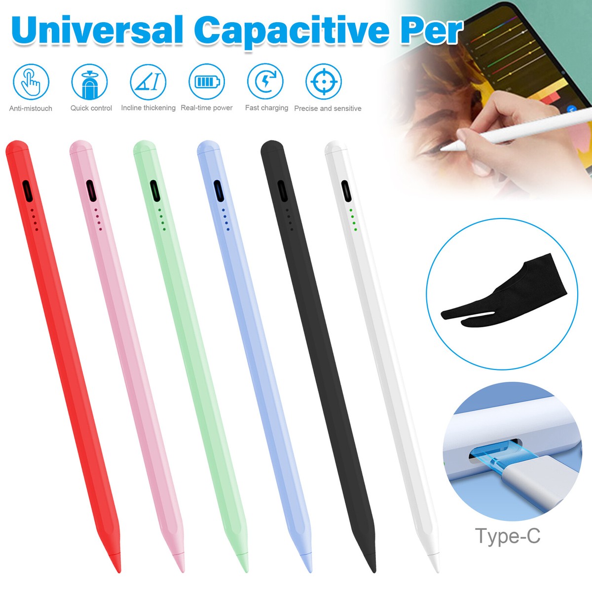 Stylus Pencil For iPad 10/9/8/7/6th Air 4/5/6th Gen Tablet