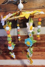 Needle Felted Flower Baby Mobile Floral Gift Keepsakes Handmade OOAK