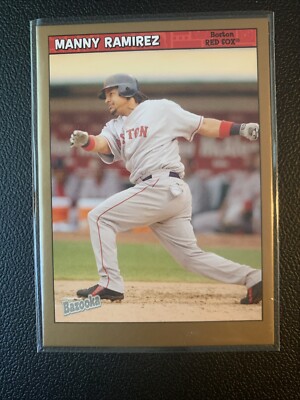 Manny Ramirez 2006 Bazooka Gold Chunks Baseball Card Boston Red Sox #6
