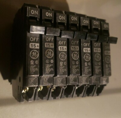 #ad 15a Slim General Electric Breaker $9.50