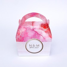 Personalised Asian Indian Wedding Mehndi Baby Shower Party Favour Gift Box Hen