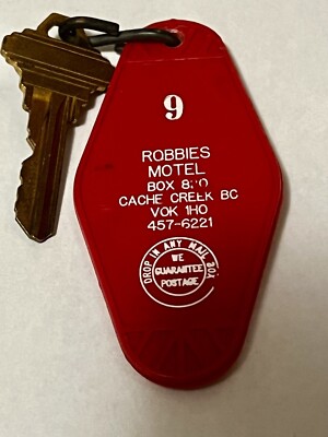 Robbies Motel - Cache Creek, BC, Canada Hotel Fob And Room Key #9