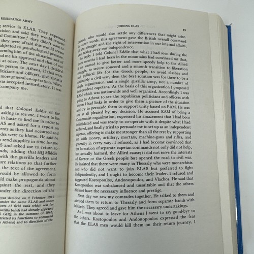 Elas: Greek Resistance Army by Stefanos Sarafis - Pub: Merlin - 1980 - Hardback - Picture 4 of 6