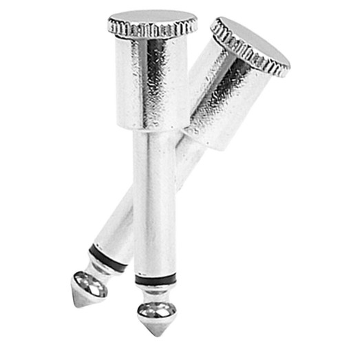 2 Pack Tappo D'argento Connettori Terminali Cavi Di Collegamento Del Pedale - Foto 4 di 12