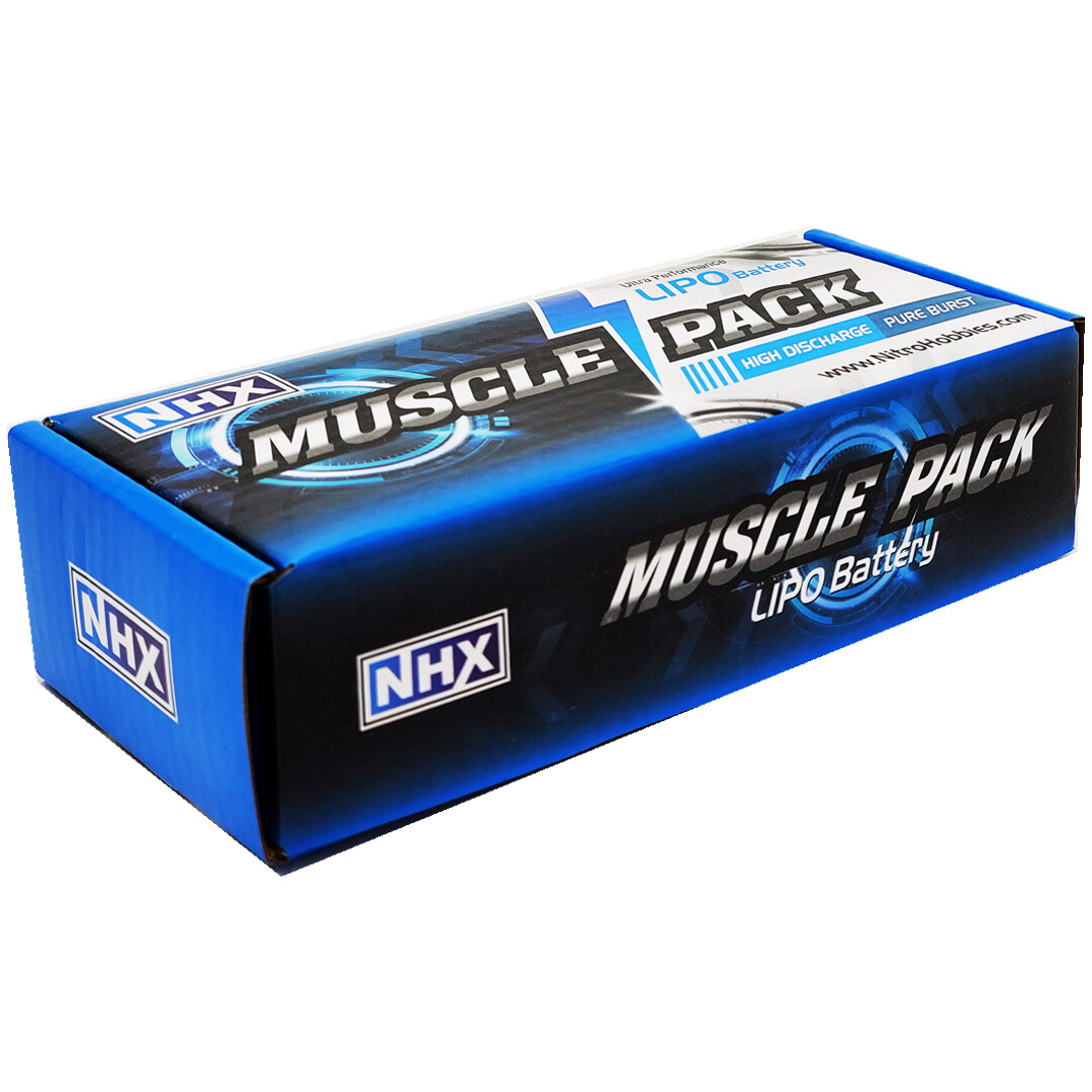 NHX Muscle Pack 2S 7.4V 7600mAh 35C Lipo Battery w/ Deans Plug / EZ6 Charger