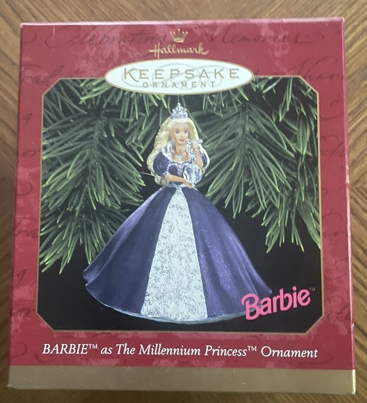 Barbie As The Millennial Princess Hallmark Keepsake Ornament New In Box