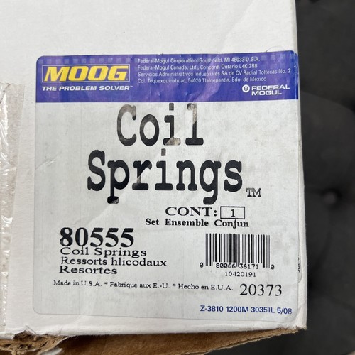 MOOG 80555 Rear Suspension Coil Spring Pair Set 2pc for Nissan Altima Maxima - Bild 5 von 7