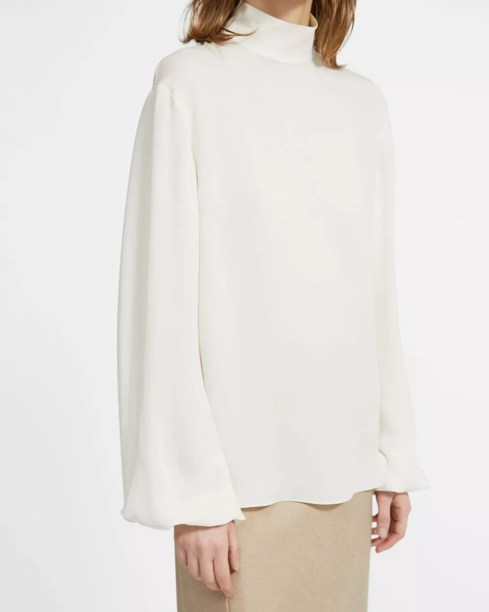 Silk mock hotsell neck