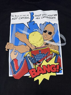 WWE Shirt Boys Large The Rock Wrestling Dwayne Johnson