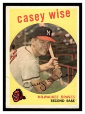 1959  Topps Baseball #204a Casey Wise   126E-02