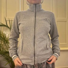 Champion Zip Up - Large Grey Cotton Blend