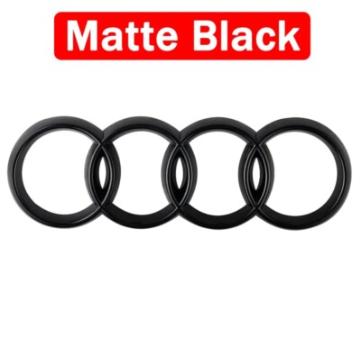 Kit Stemma Loghi Anelli Audi Q3 8U Ant. Post. 40 TFSI NERO - Foto 6