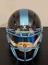 Custom Xenith X2 with Black Carbon & Light Blue Helmet