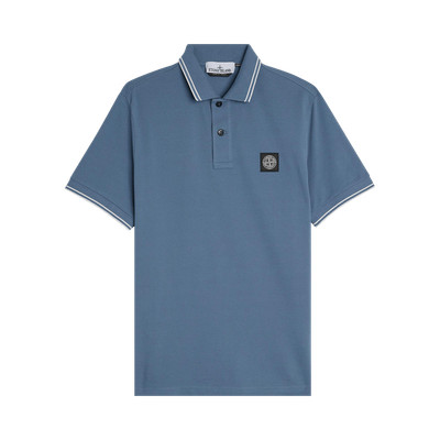 Stone Island Compass Patch Logo Polo Shirt 'Dark Blue'