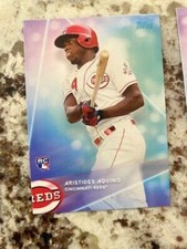 2020 TOPPS X STEVE AOKI WAVE 2 BASE ROOKIE CARD REDS ARISTIDES AQUINO #47