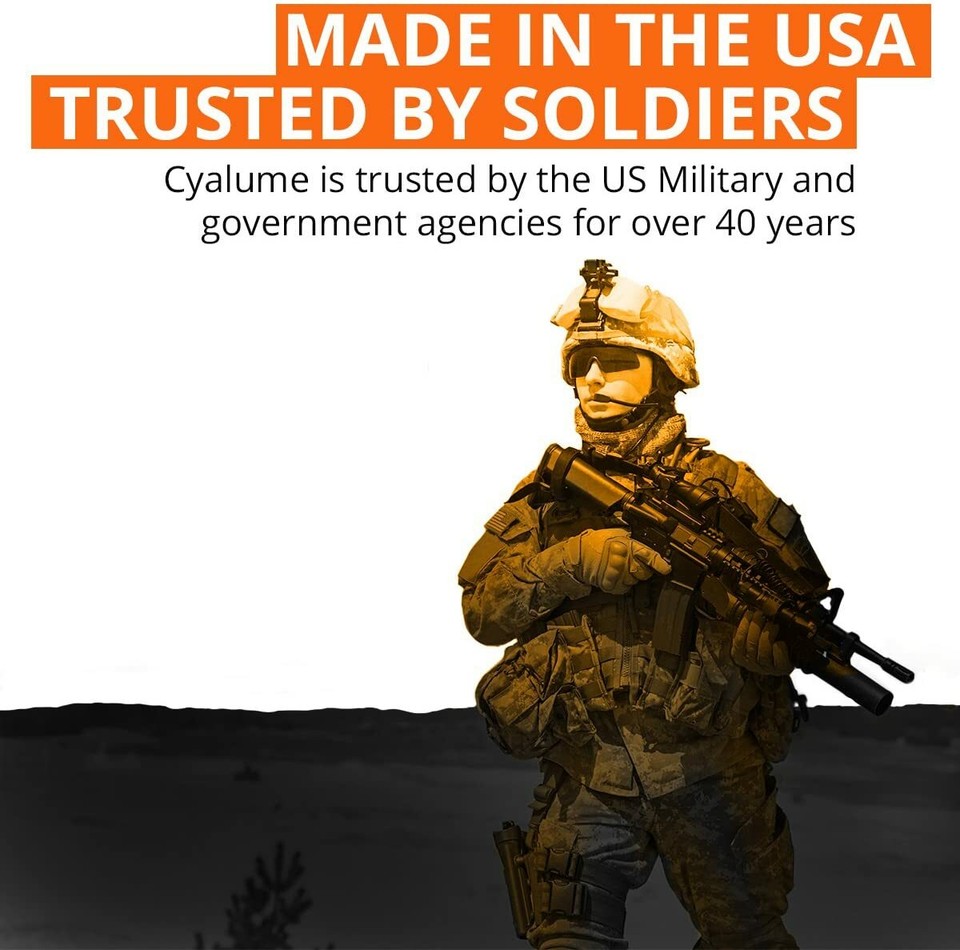 8 Orange Cyalume ULRTA HI Standard Issue for U.S. Military Personnel