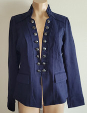 White House Black Market NWT 10 Navy Military Inspired Officer Ponte Jacket