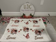 personaliezed bear blanket, fleece polyester,gift girl or boy