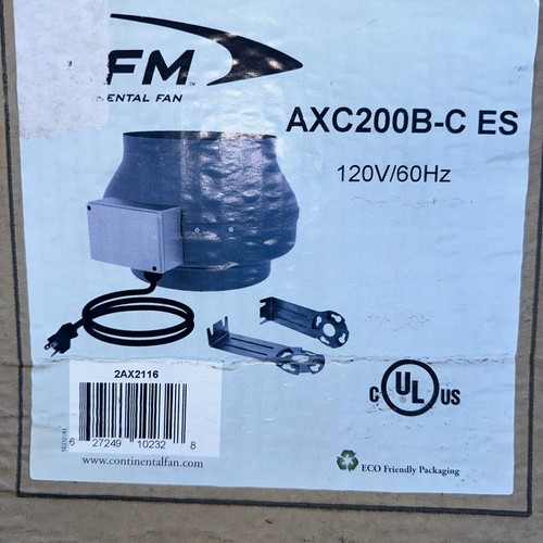 CFM Continental AXC-200B-C Inline Centritical Fan - Bild 2 von 4