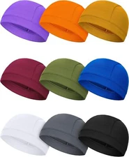 Sweat Wicking Cooling Flag Dome Skull Cap Helmet Liner Sport Beanie Durag Hat