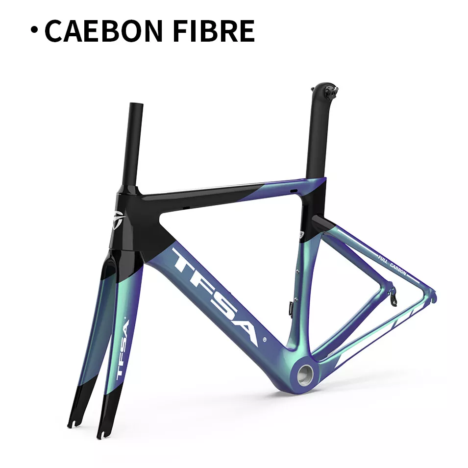 Cadre de v lo de route en fibre de carbone pour DI2 Meachancial V frein ville