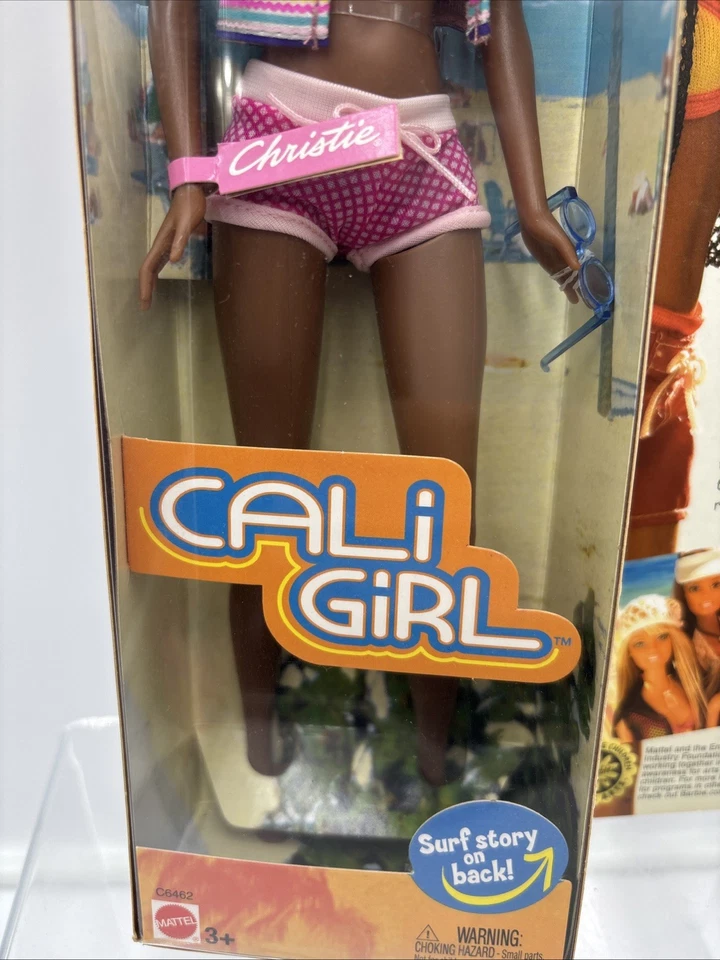 美泰芭比娃娃 Cali 女孩 Christie 娃娃 Beach Livin 2003 C6462 全新 其他 NOB — 第 4/4 张图片
