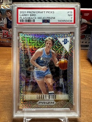 Larry Bird 2021 Panini Prizm Flashback-Mojo Prizm #24/25 Basketball Card NM 7