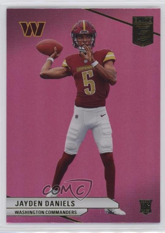 2024 Panini Donruss Elite Rookies Pink Jayden Daniels #165 Rookie RC