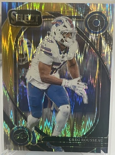 2024 Panini Select Football Black and Gold Shock Greg Rousseau #272