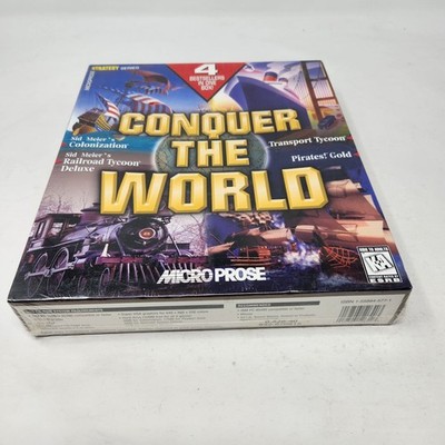 Conquer the World 4 in One Box Big Box Sealed Micro Prose Sid Meier CD ROM DOS