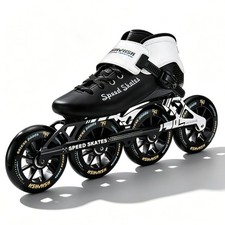 Inline Speed Skates for Women Men, Professional Carbon Fibre Roller Skates Bl...