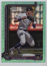 2025 Topps Chrome Logofractor Edition Aqua Refractor /199 Aaron Schunk #238 9fc