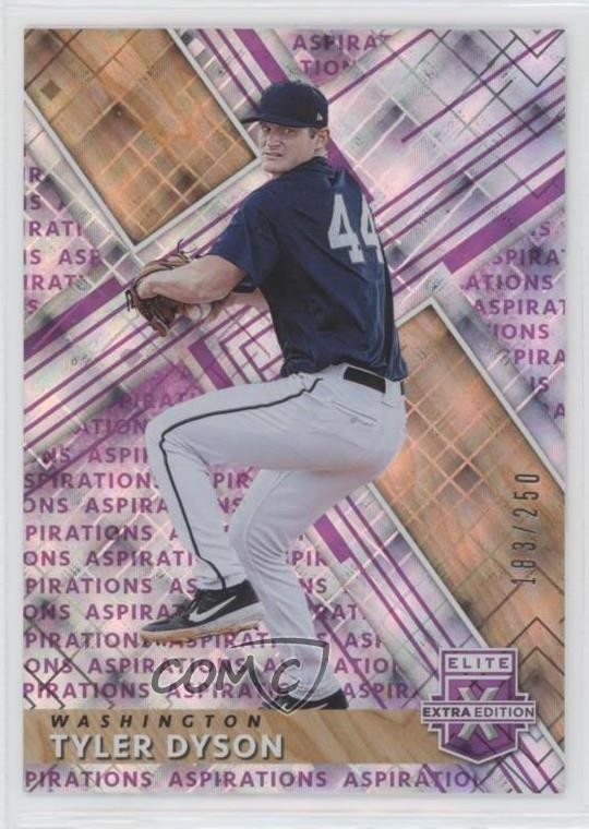 2019 Panini Elite Extra Edition Aspirations Purple 183/250 Tyler Dyson #150 03j5