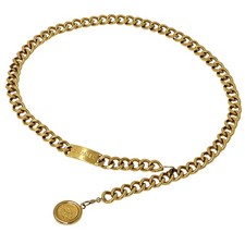 CHANEL Cambon Belt Women's Brand GP Chain Gold Logo Plate Coco Mar... GZl1cm37