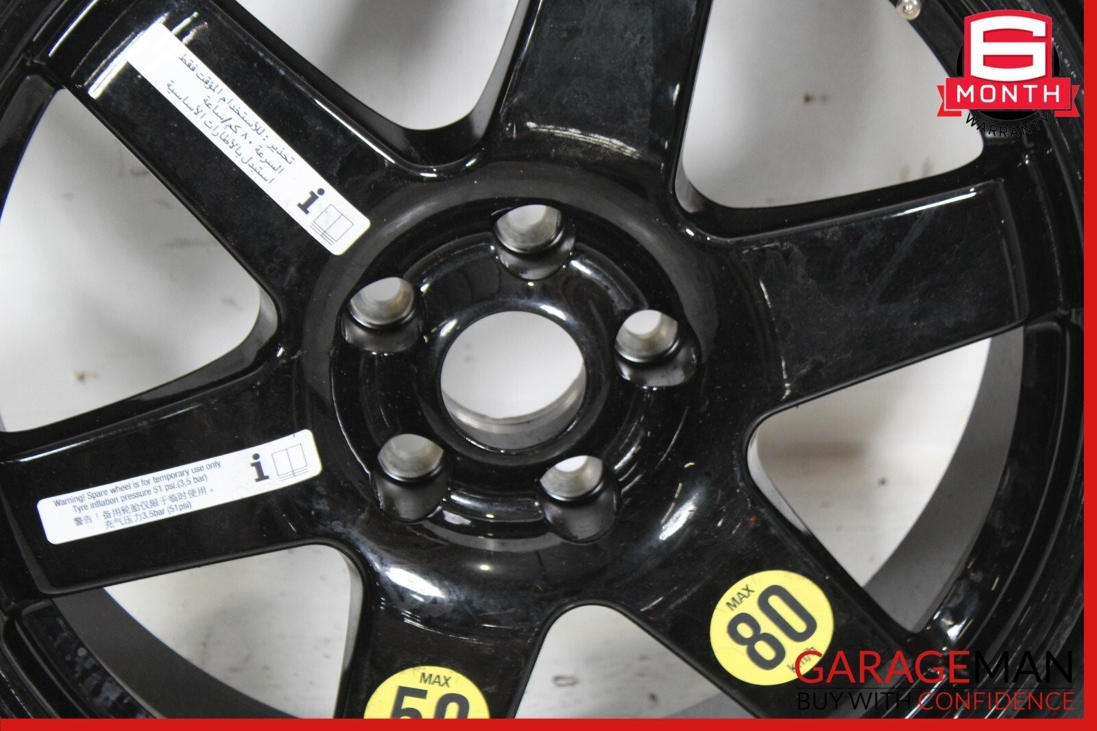 14-22 Maserati Quattroporte M156 Emergency Spare Tire Wheel Donut Rim 18 18" OEM